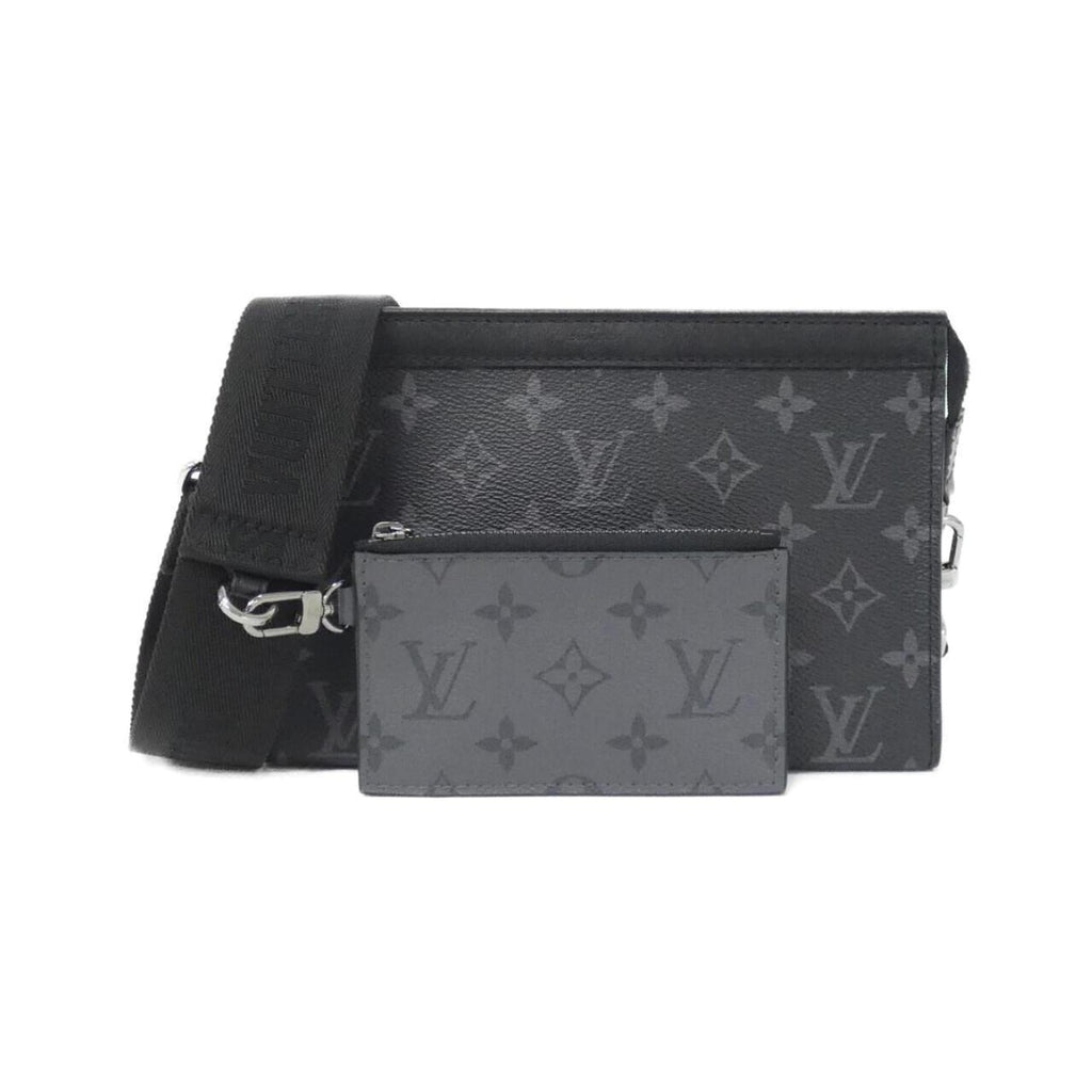Louis Vuitton Black Gris Coated Canvas Shoulder Bag