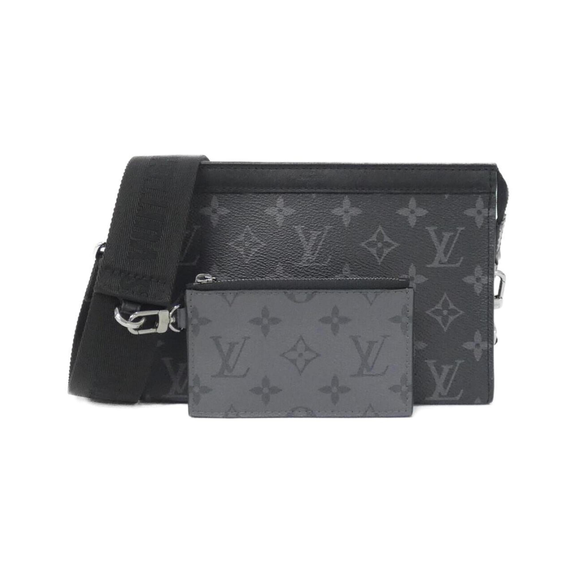 Louis Vuitton Black Gris Coated Canvas Shoulder Bag