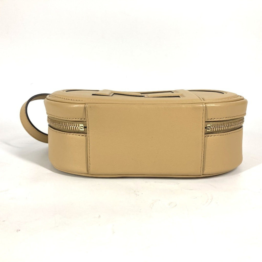 Fendi Beige Leather Handbag Shoulder Bag