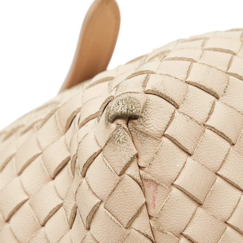 Bottega Veneta Pink Beige Leather Handbag Tote Bag