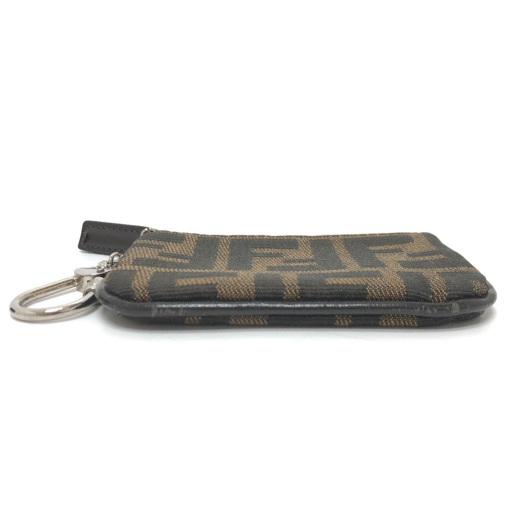 Fendi Brown Cloth Coin Purse/Coin Case