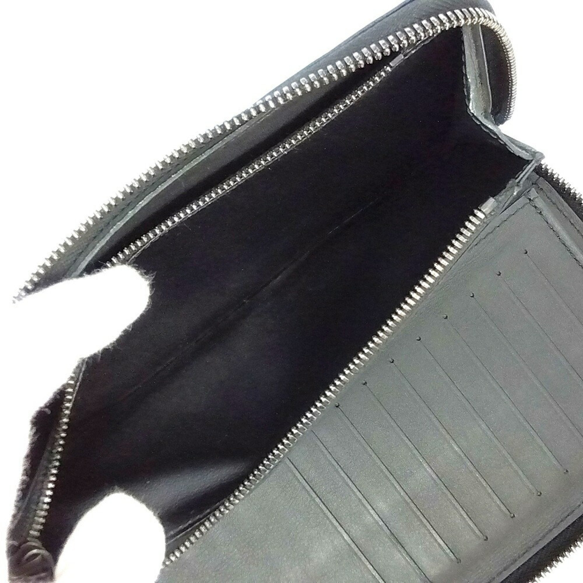 Louis Vuitton Black Noir Leather Coin Purse/Coin Case