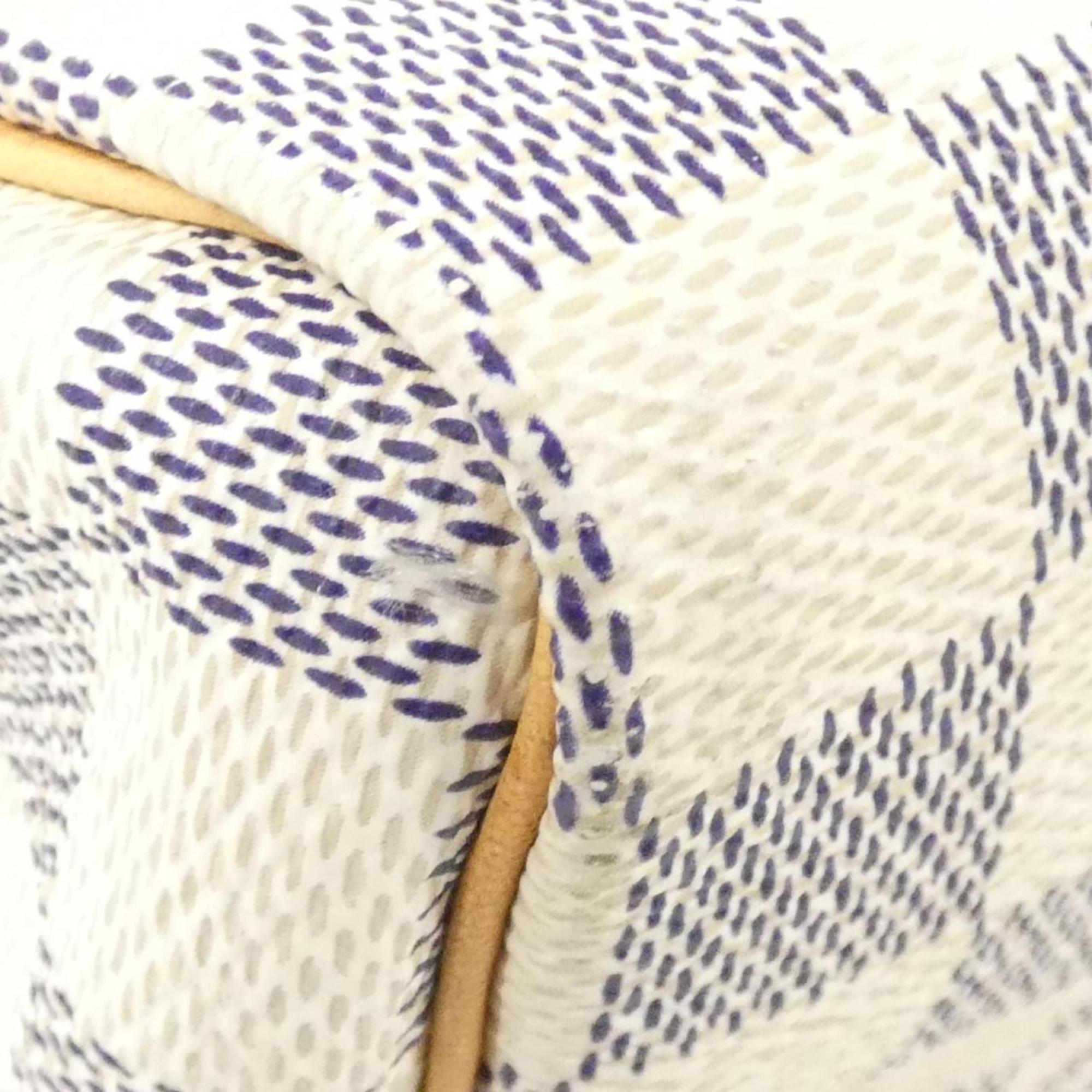 Louis Vuitton Azur White Coated Canvas Boston Bag