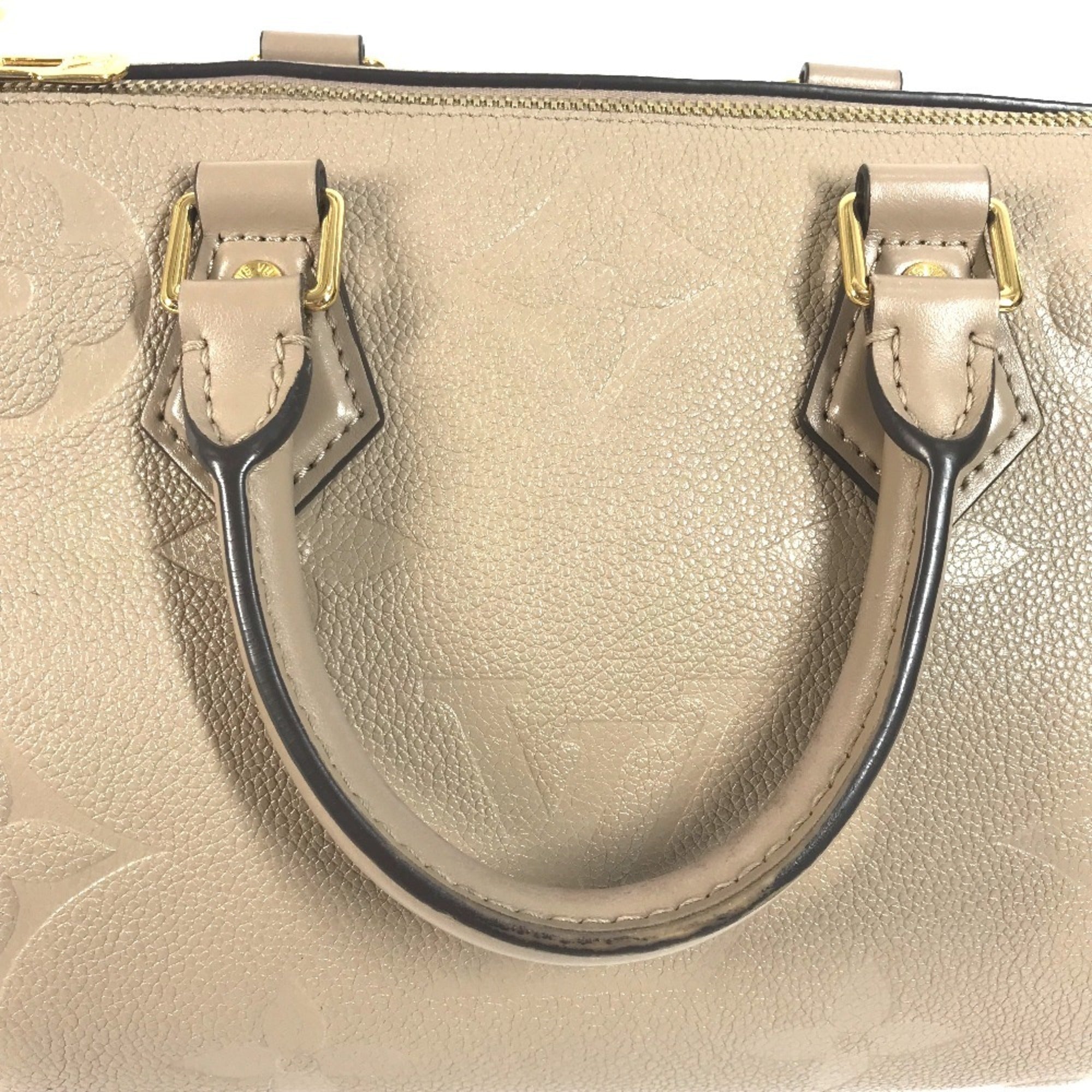 Louis Vuitton Beige Tourterelle Monogram Empreinte Boston Bag Handbag Shoulder Bag