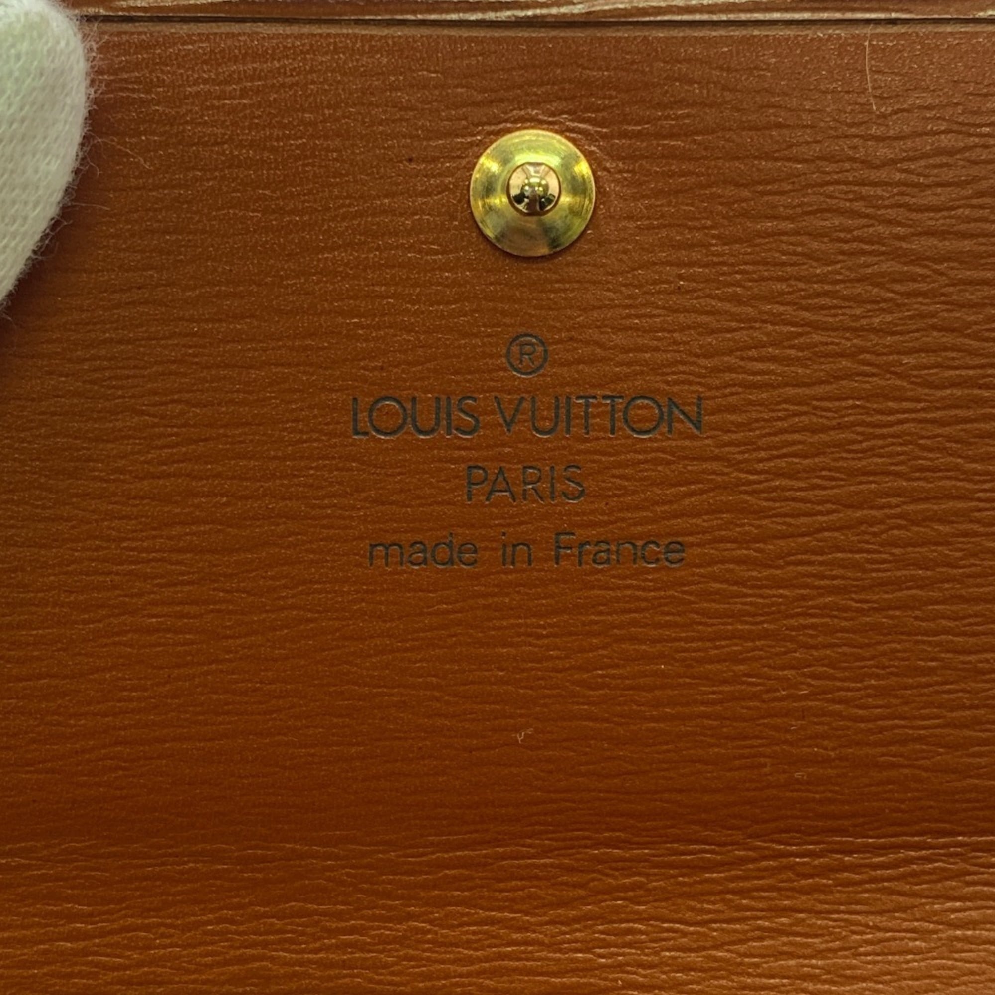 Louis Vuitton Brown Kenyan Brown Leather Wallet (Tri-Fold)
