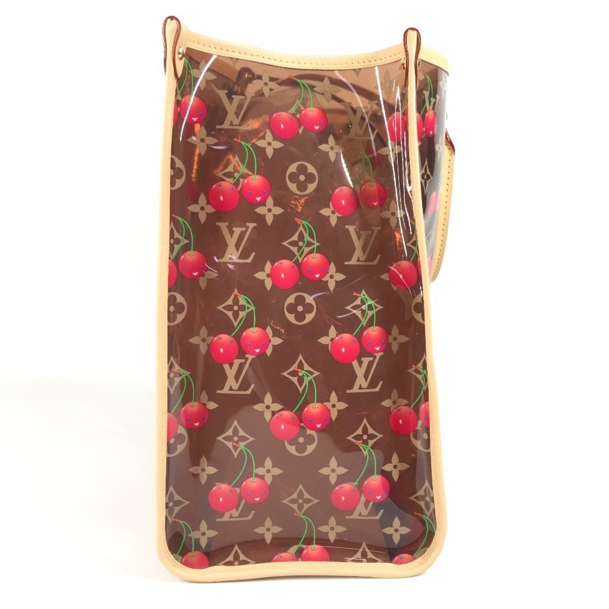 Louis Vuitton Brown Clear Monogram Red Color Monogram Shoulder Bag