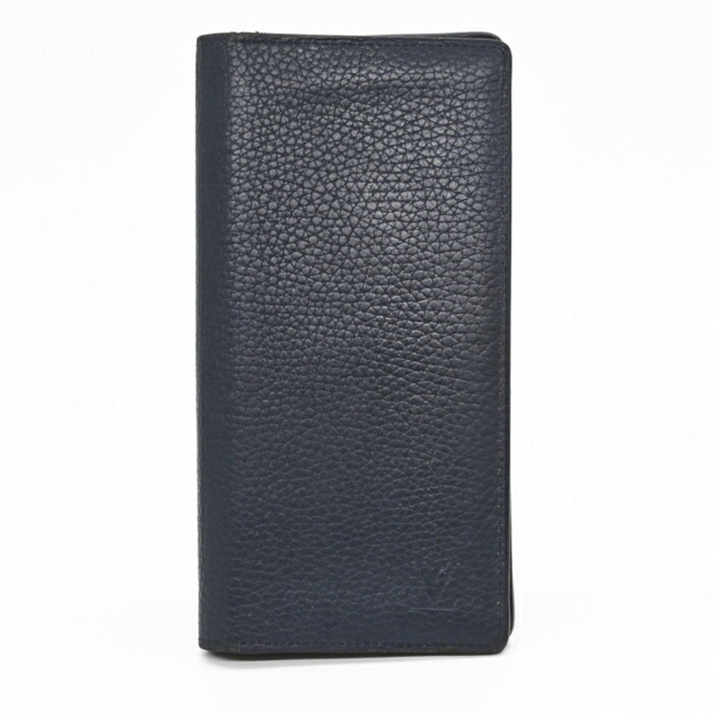 Louis Vuitton Navy Leather Long Wallet