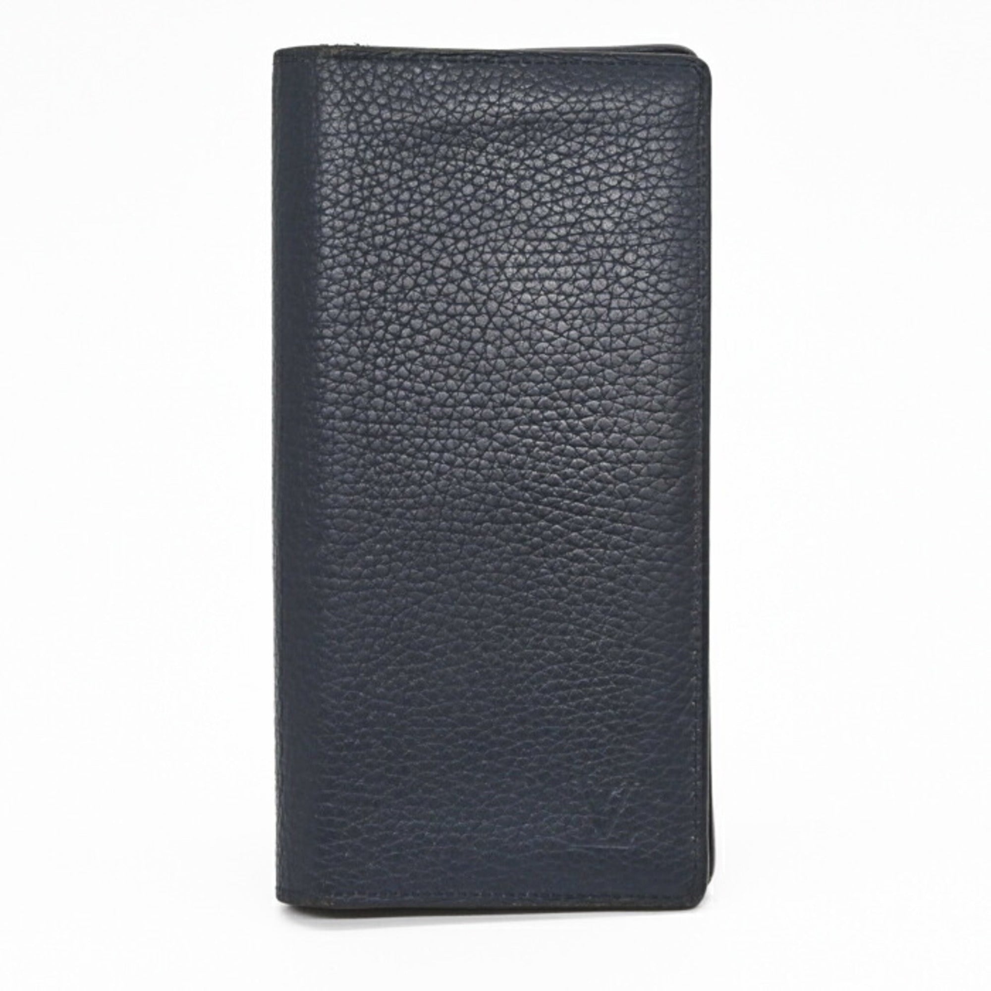 Louis Vuitton Navy Leather Long Wallet