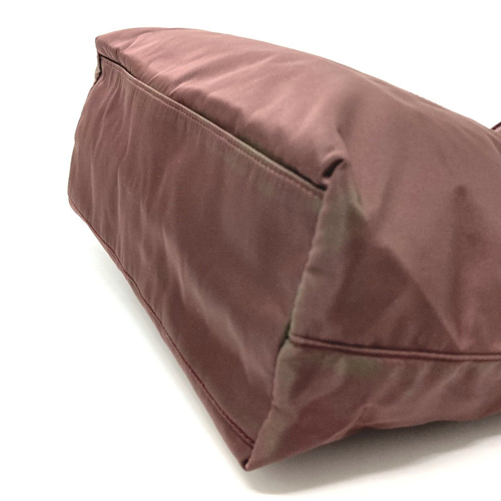 Prada Purple Leather Tote Bag