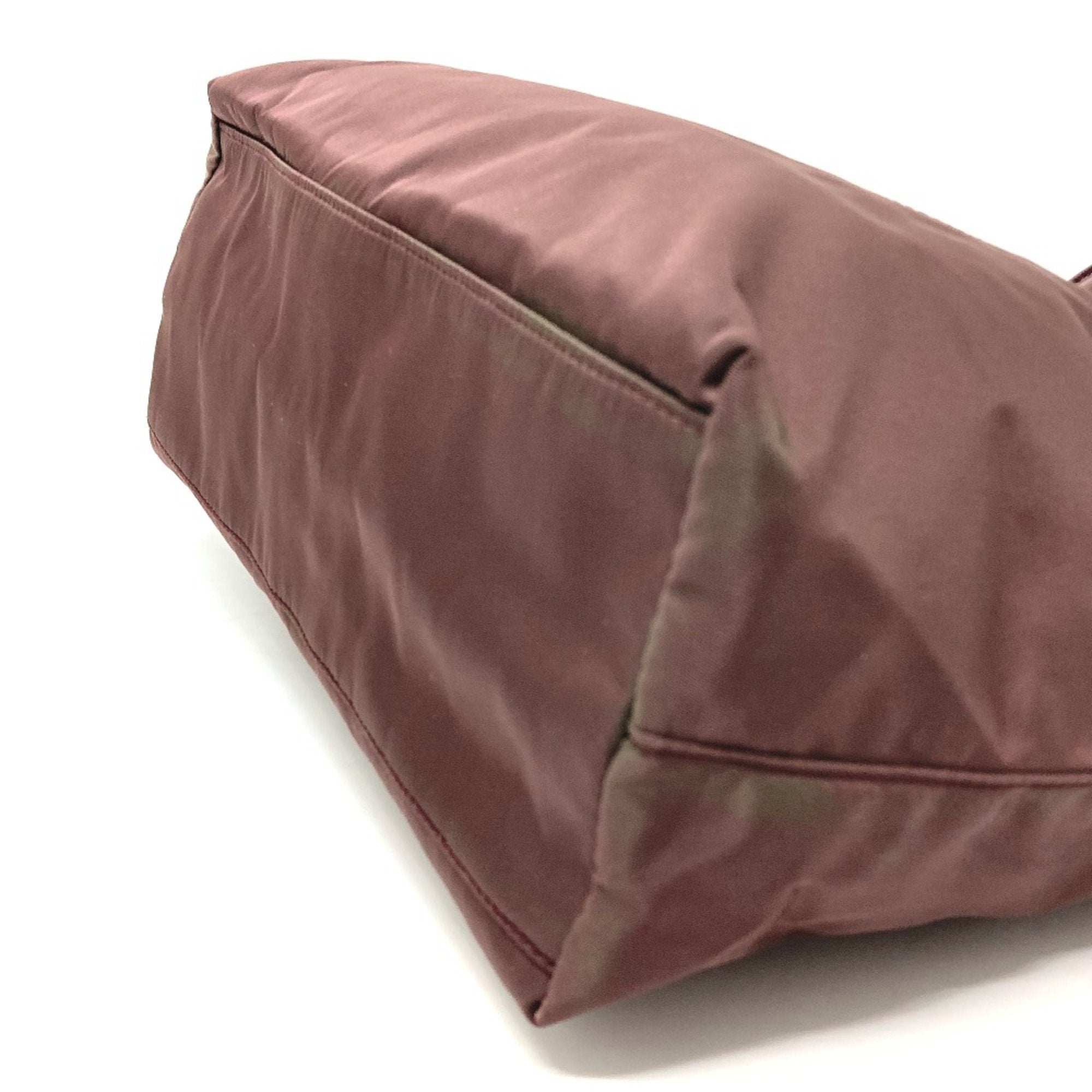 Prada Purple Leather Tote Bag