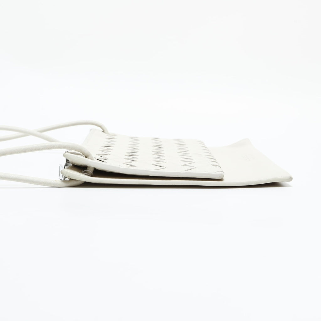 Bottega Veneta White Leather Shoulder Bag