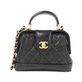 Chanel Black Leather Shoulder Bag