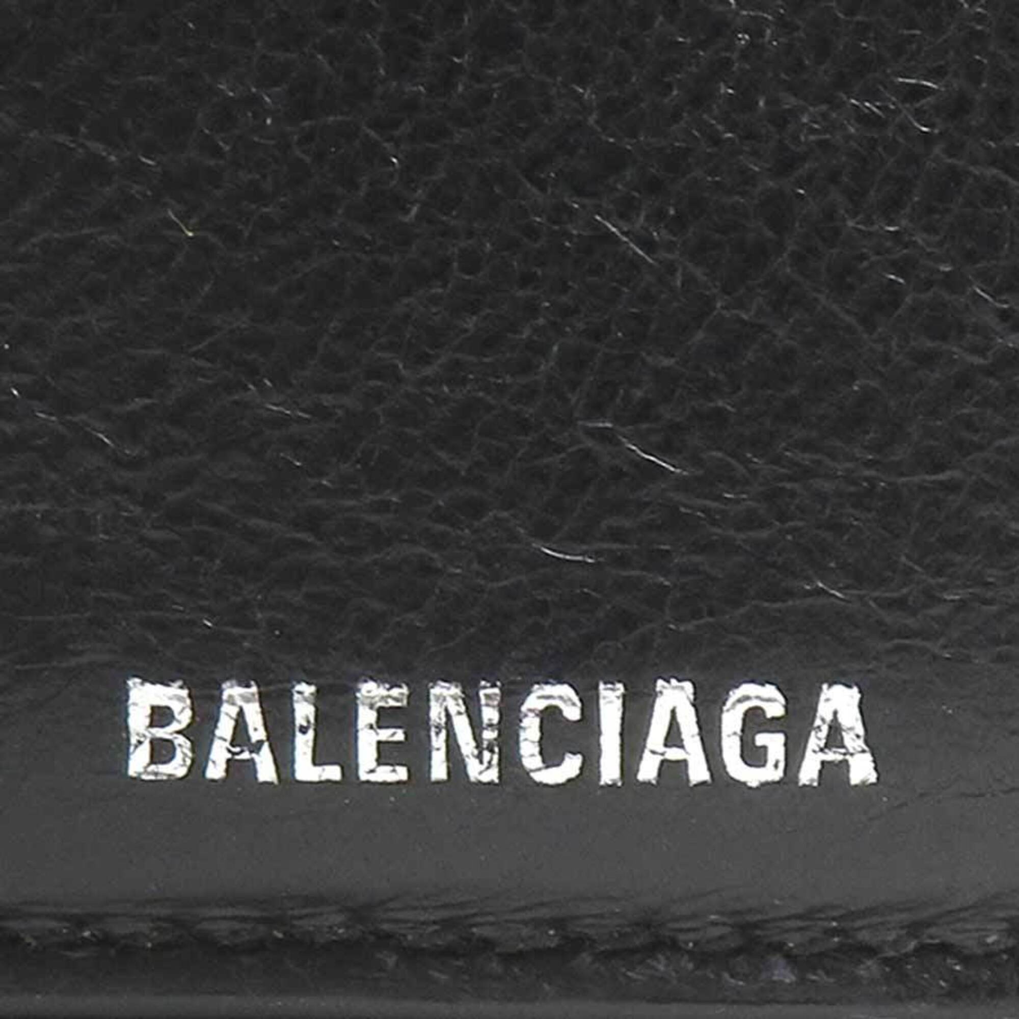 Balenciaga Black Leather Wallet (Bi-Fold)