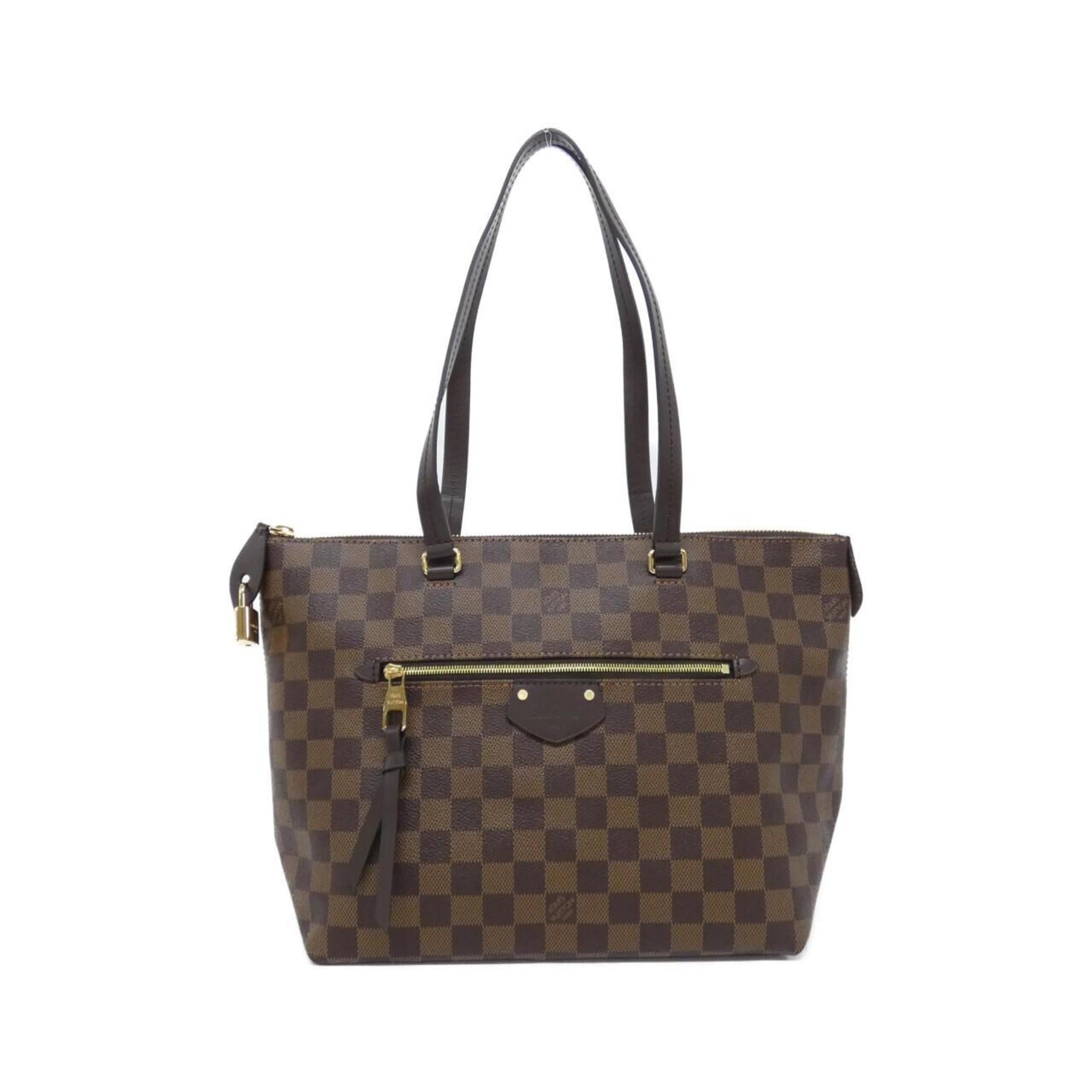 Louis Vuitton Brown Coated Canvas Handbag