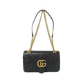 Gucci Black Quilting Leather Shoulder Bag (Pre-Owned)
