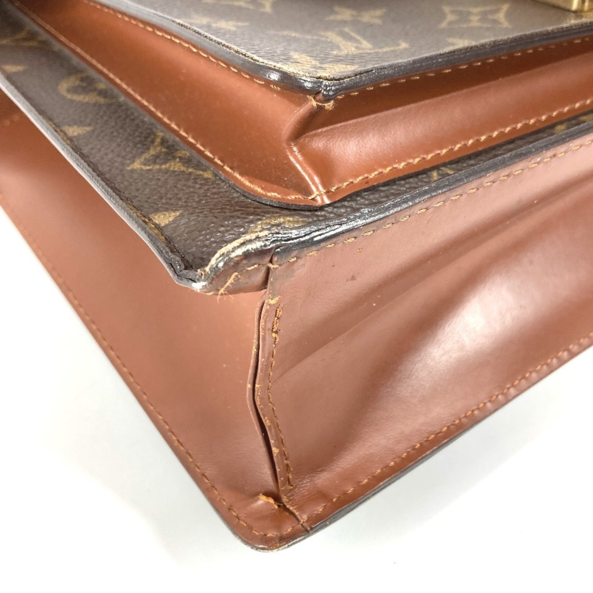 Louis Vuitton Brown Monogram Canvas Handbag