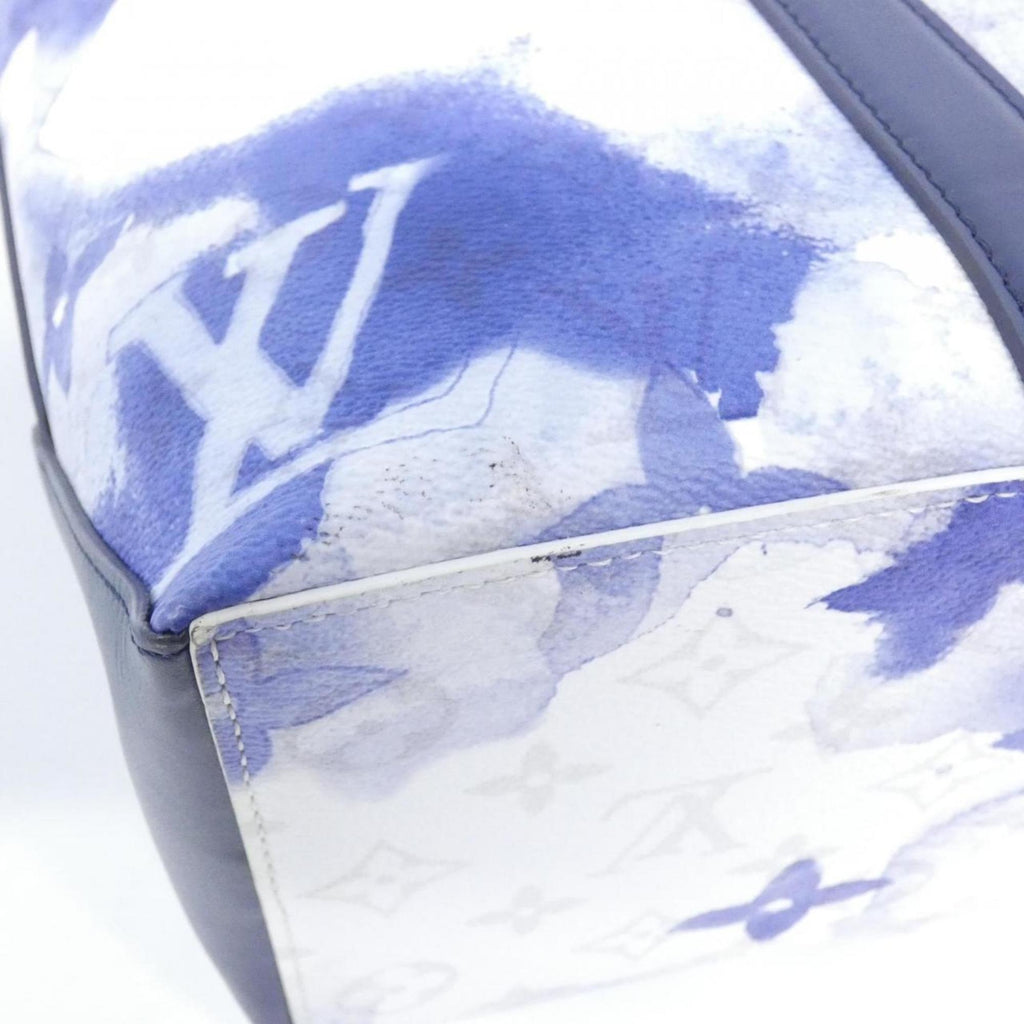 Louis Vuitton Blue Coated Canvas Handbag