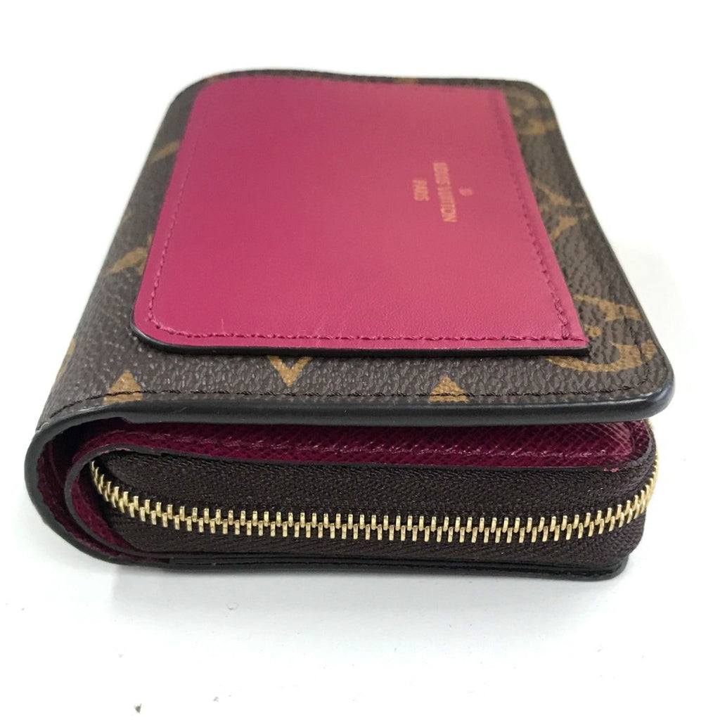Louis Vuitton Monogram Brown Fuchsia Monogram Wallet