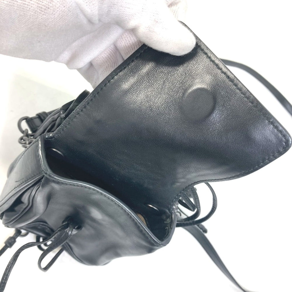 Bottega Veneta Black Leather Shoulder Bag