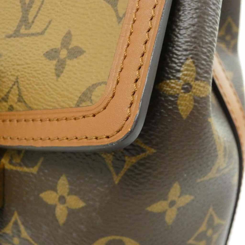 Louis Vuitton Marron Coated Canvas Backpack