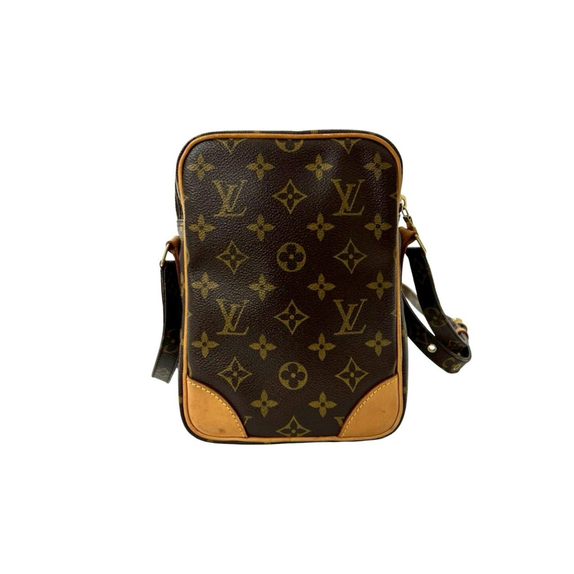 Louis Vuitton Brown Leather Pvc Pochette Shoulder Bag