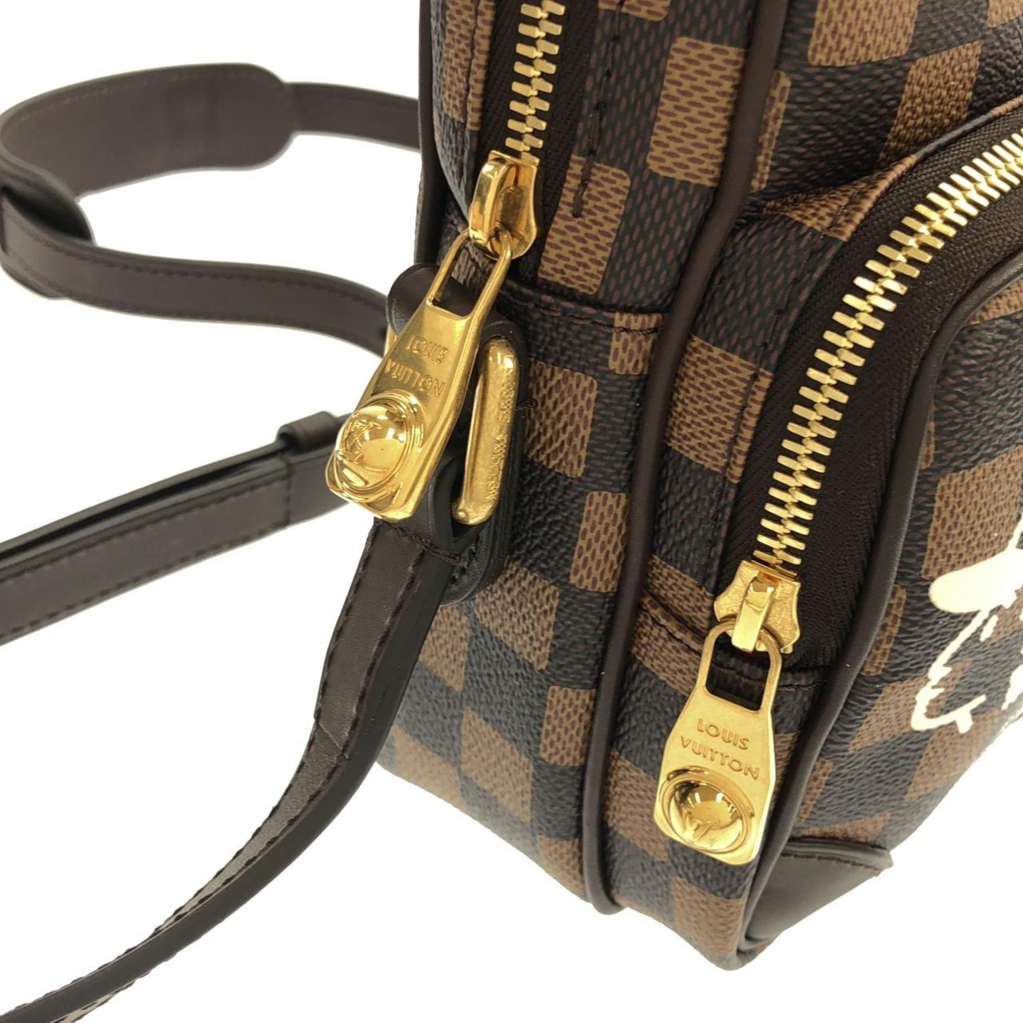 Louis Vuitton Brown Coated Canvas Shoulder Bag