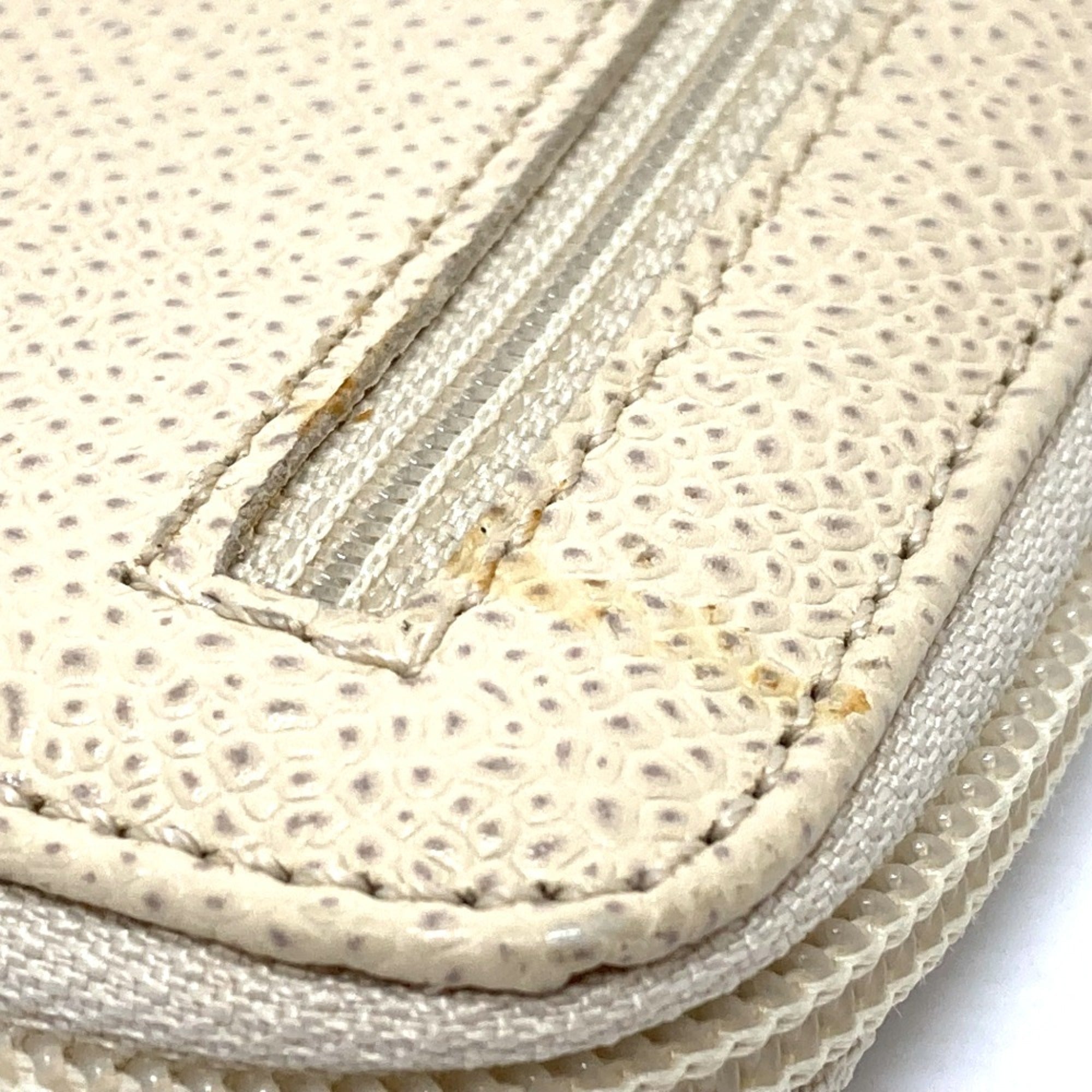 Chanel Beige Leather Long Wallet (Bi-Fold)