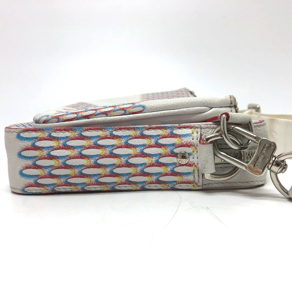 Louis Vuitton White Yellow Damier Canvas Pouch Shoulder Bag