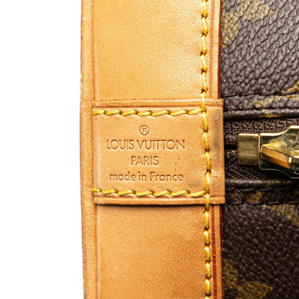 Louis Vuitton Brown Pvc Leather Handbag Shoulder Bag
