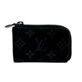 Louis Vuitton Black Leather Coin Purse/Coin Case
