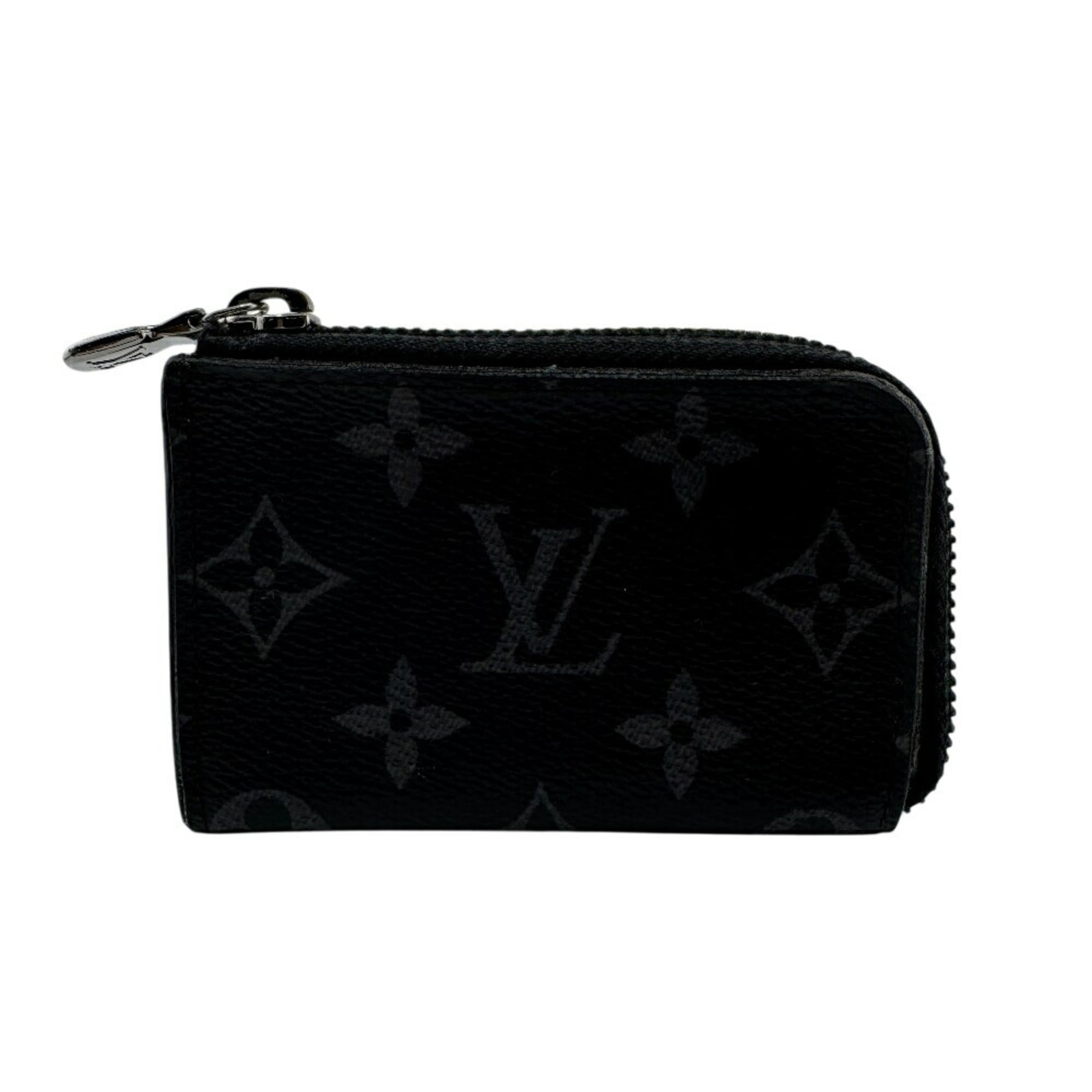 Louis Vuitton Black Leather Coin Purse/Coin Case