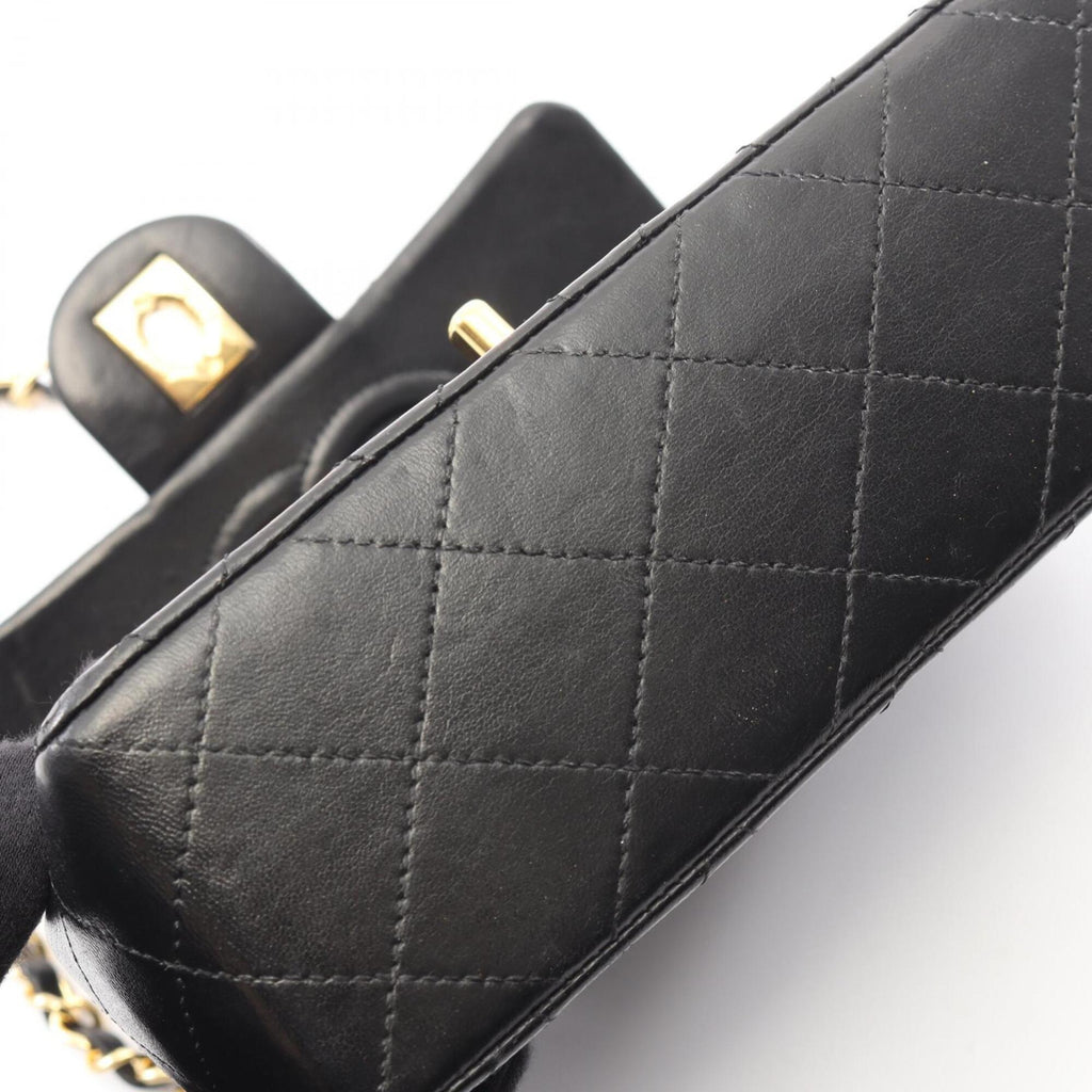 Chanel Black Leather Handbag Shoulder Bag