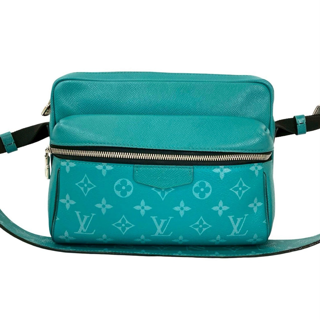 Louis Vuitton Green Leather Shoulder Bag