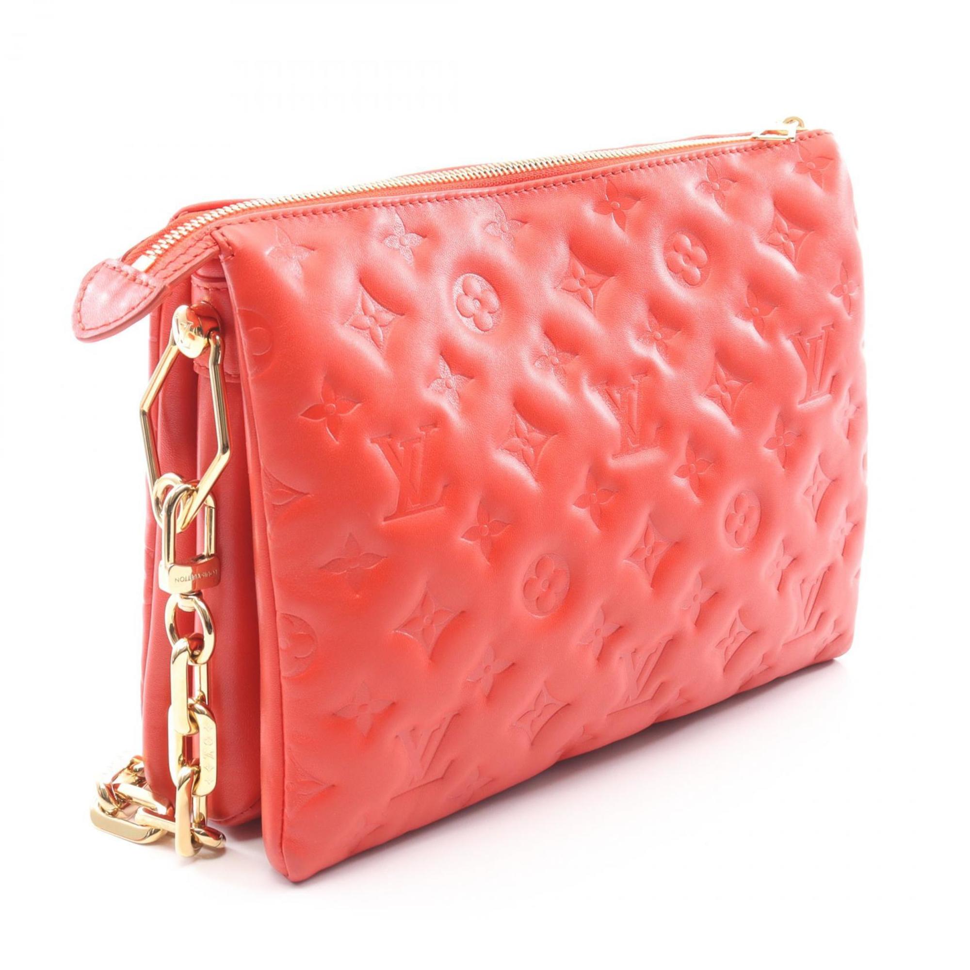 Louis Vuitton Red Color Rouge Monogram Leather Handbag Shoulder Bag