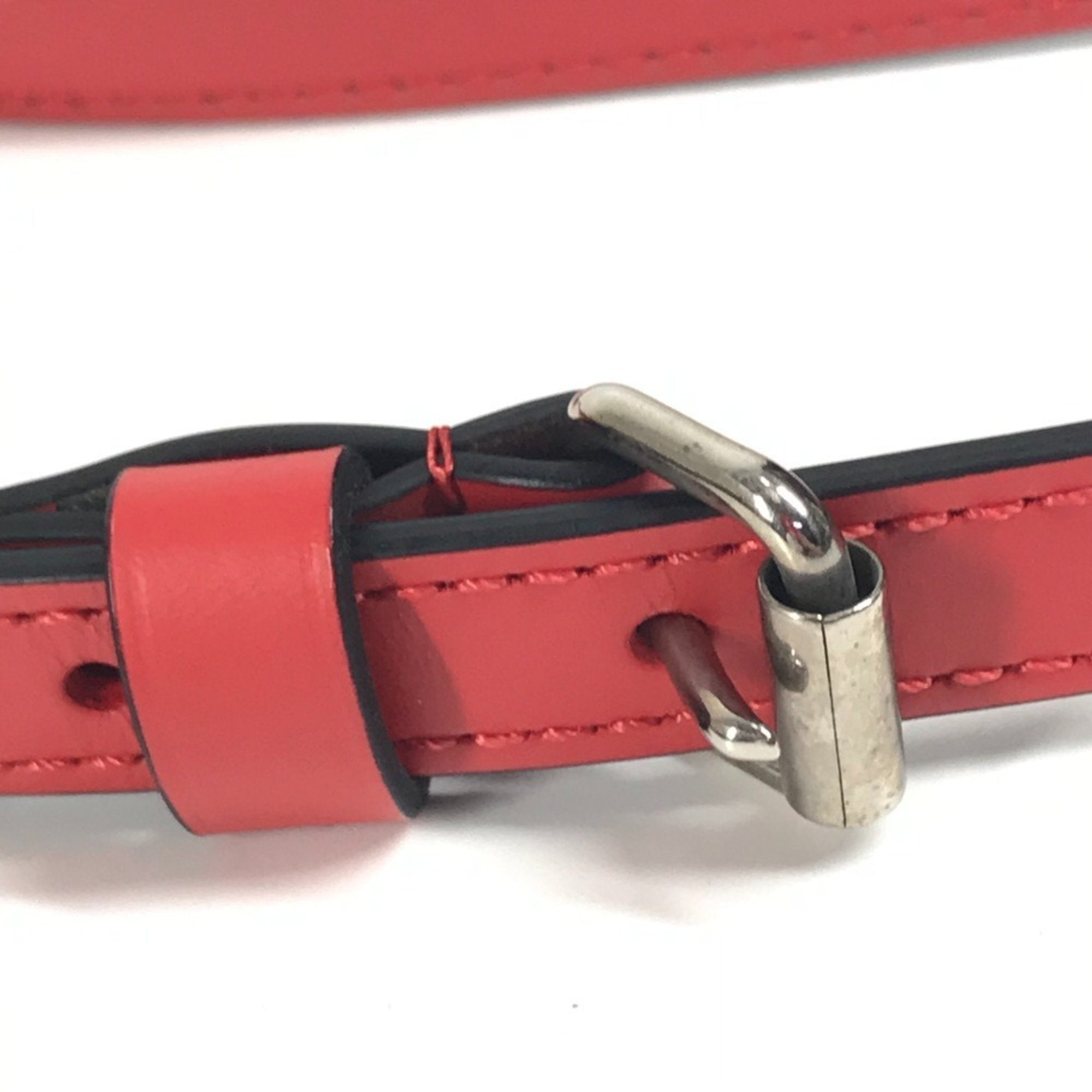 Louis Vuitton Red Color White Epi Leather Pochette Shoulder Bag