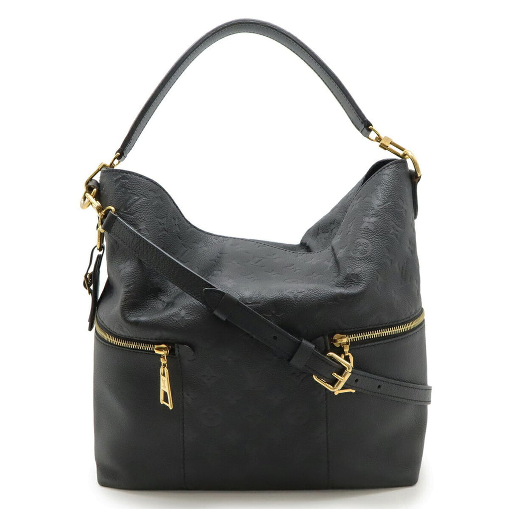 Louis Vuitton Black Noir Monogram Empreinte Shoulder Bag