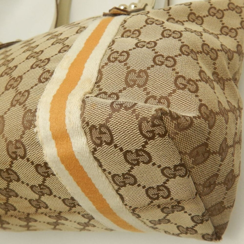Gucci Beige Gg Canvas Tote Bag (Pre-Owned)
