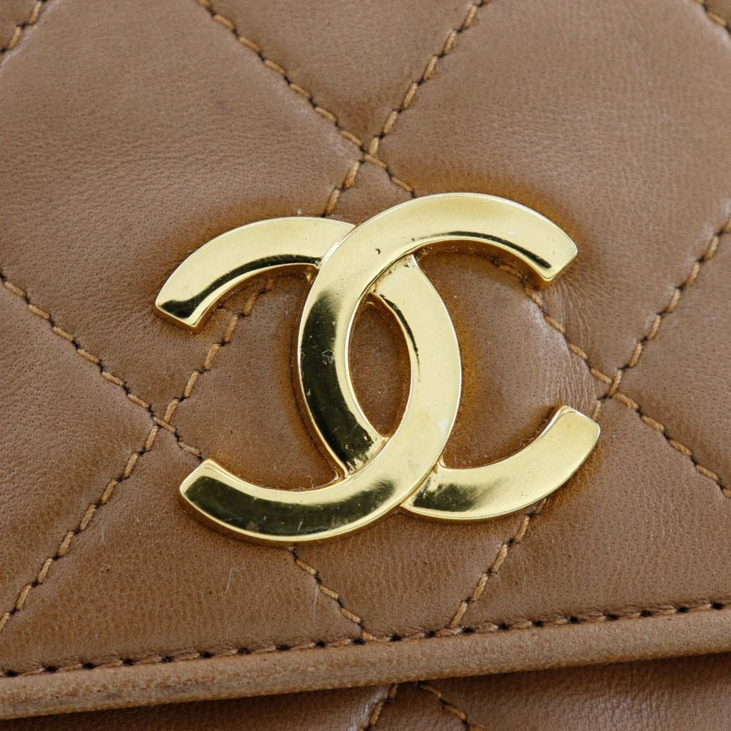 Chanel Beige Leather Handbag