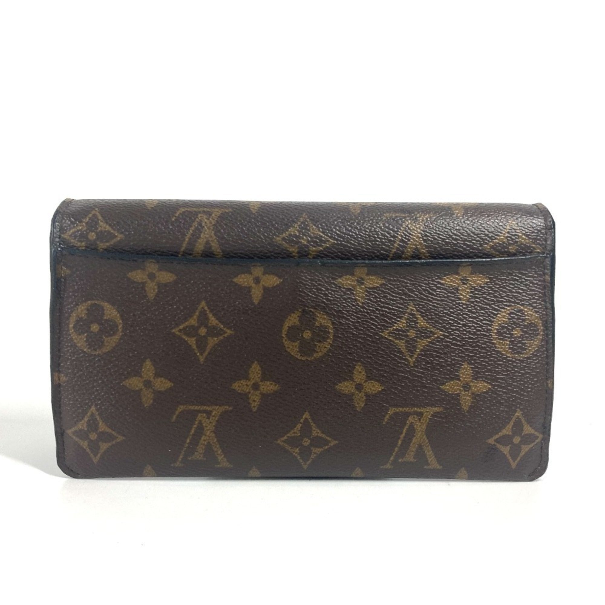 Louis Vuitton Monogram Brown Pink Monogram Long Wallet