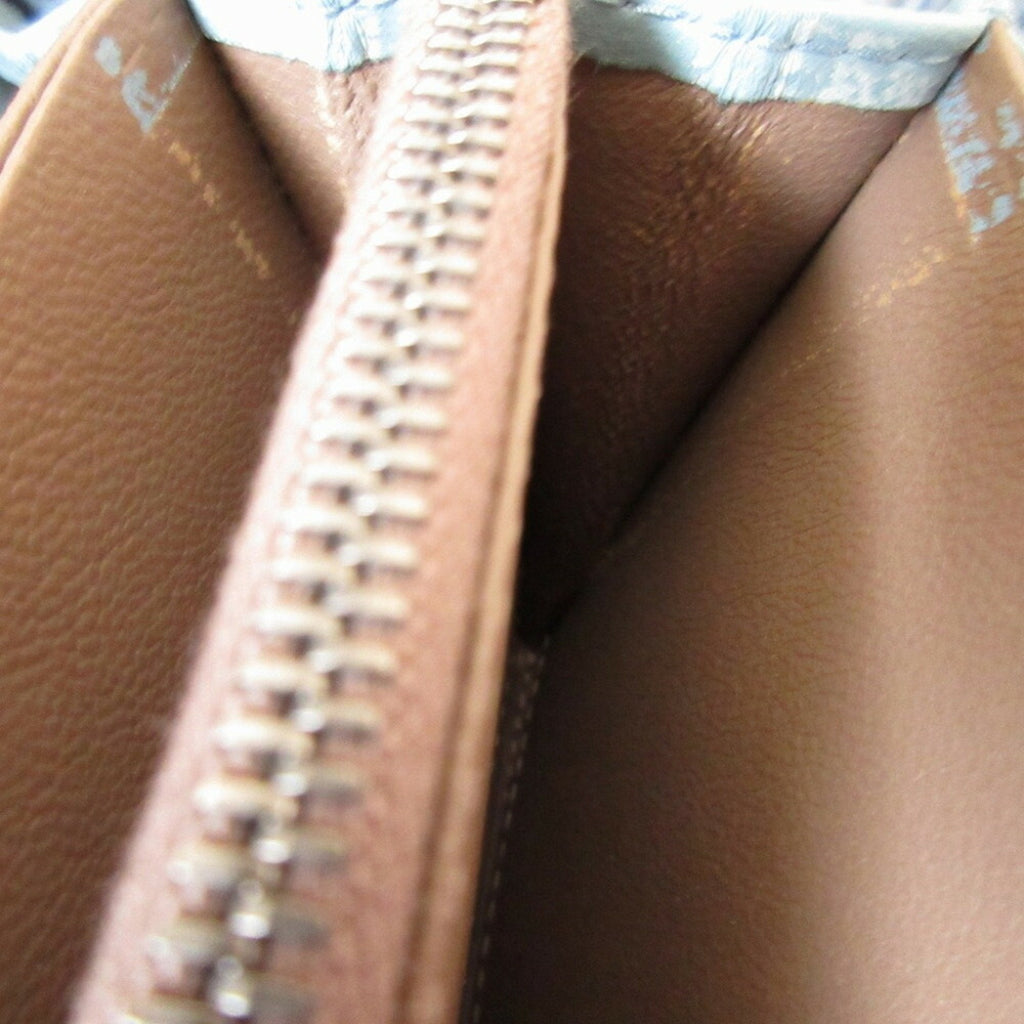 Bottega Veneta Light Blue Leather Long Wallet (Bi-Fold)