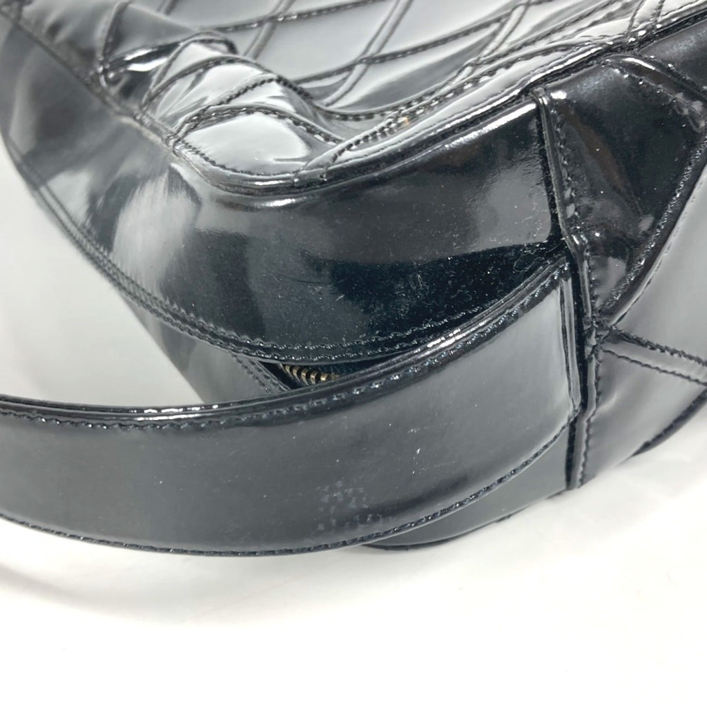 Chanel Black Patent Leather Handbag Shoulder Bag