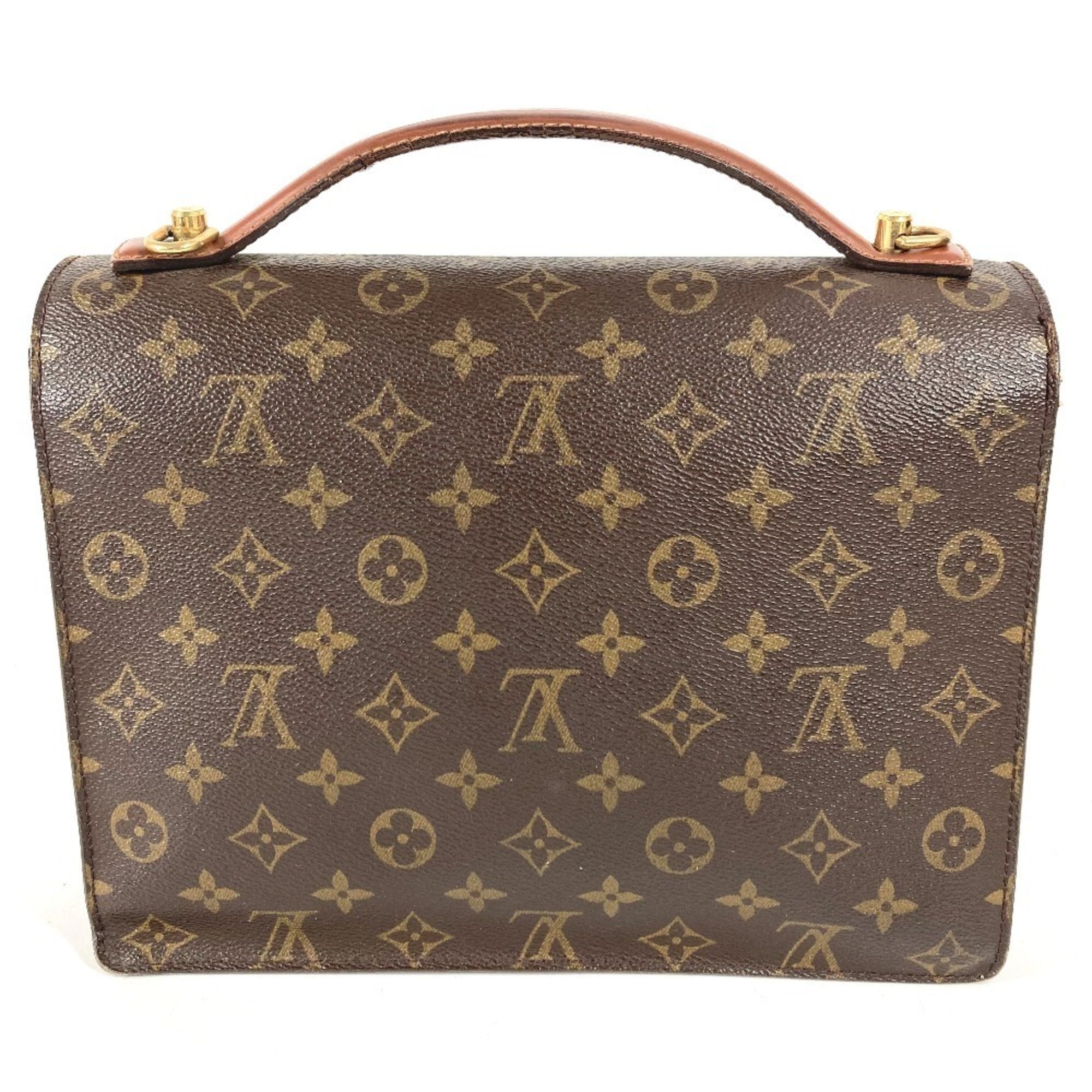 Louis Vuitton Brown Monogram Canvas Handbag