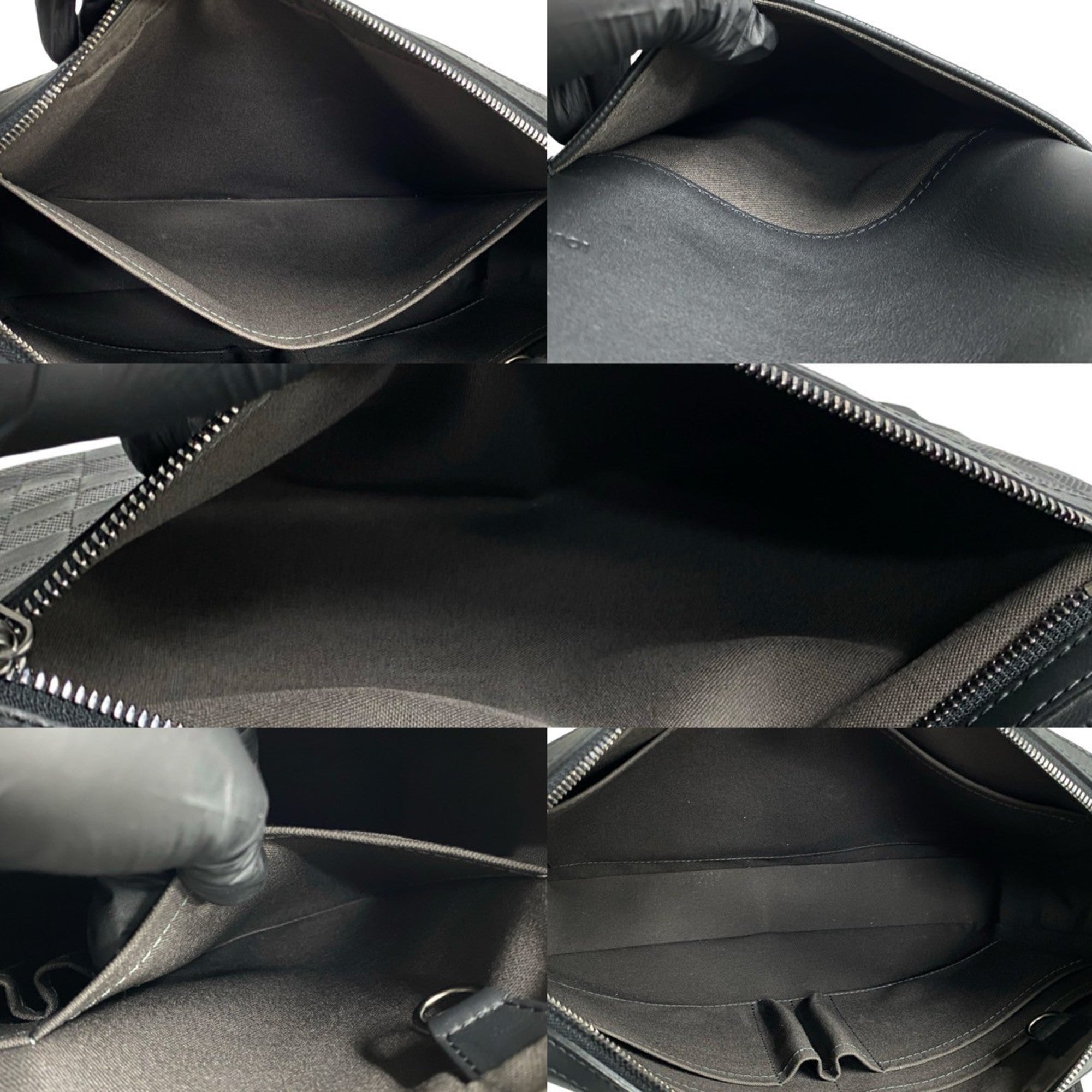 Louis Vuitton Black Leather Shoulder Bag