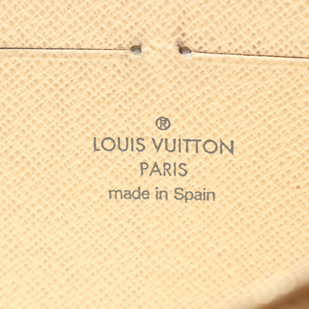 Louis Vuitton White Canvas Pvc Long Wallet
