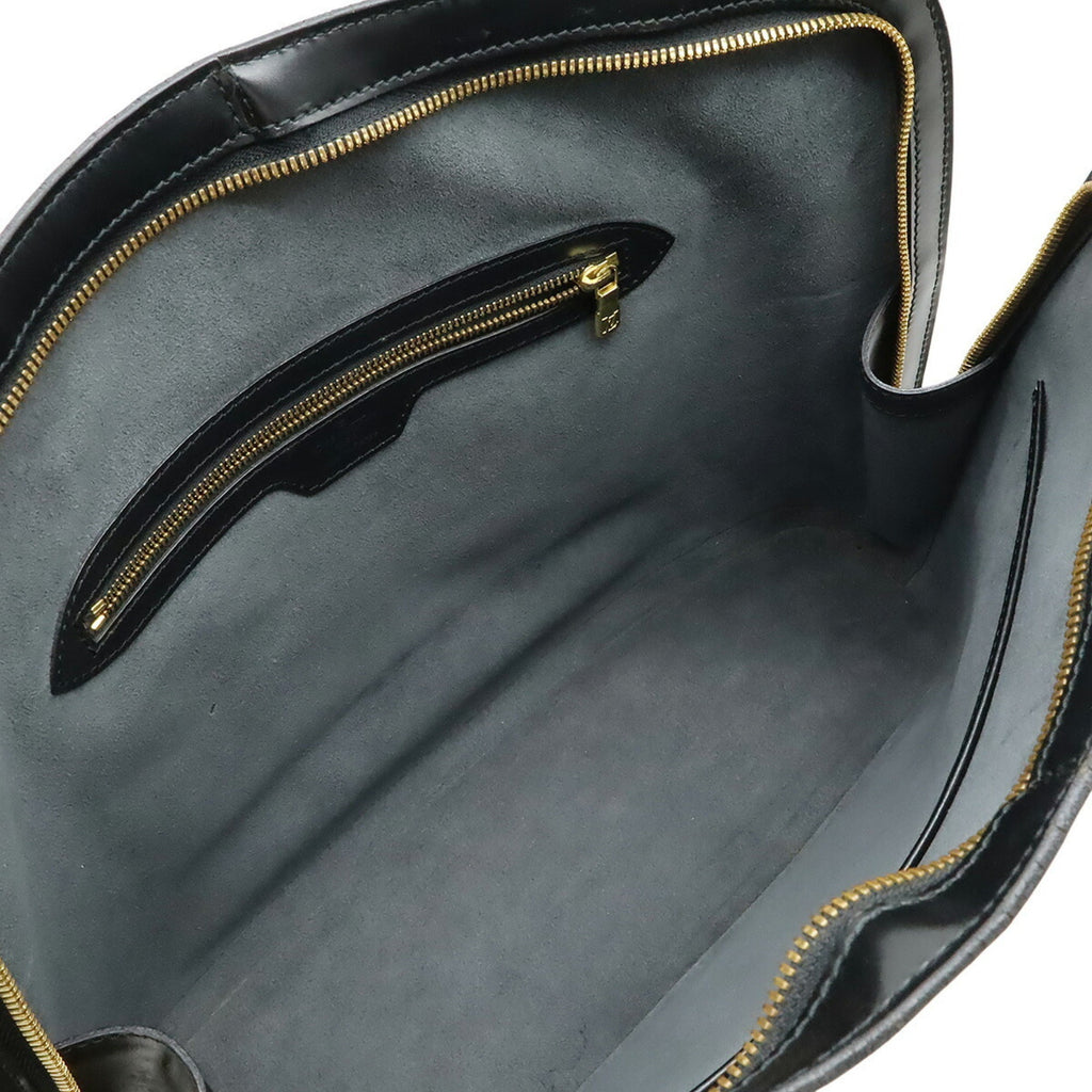 Louis Vuitton Black Noir Epi Leather Shoulder Bag Tote Bag