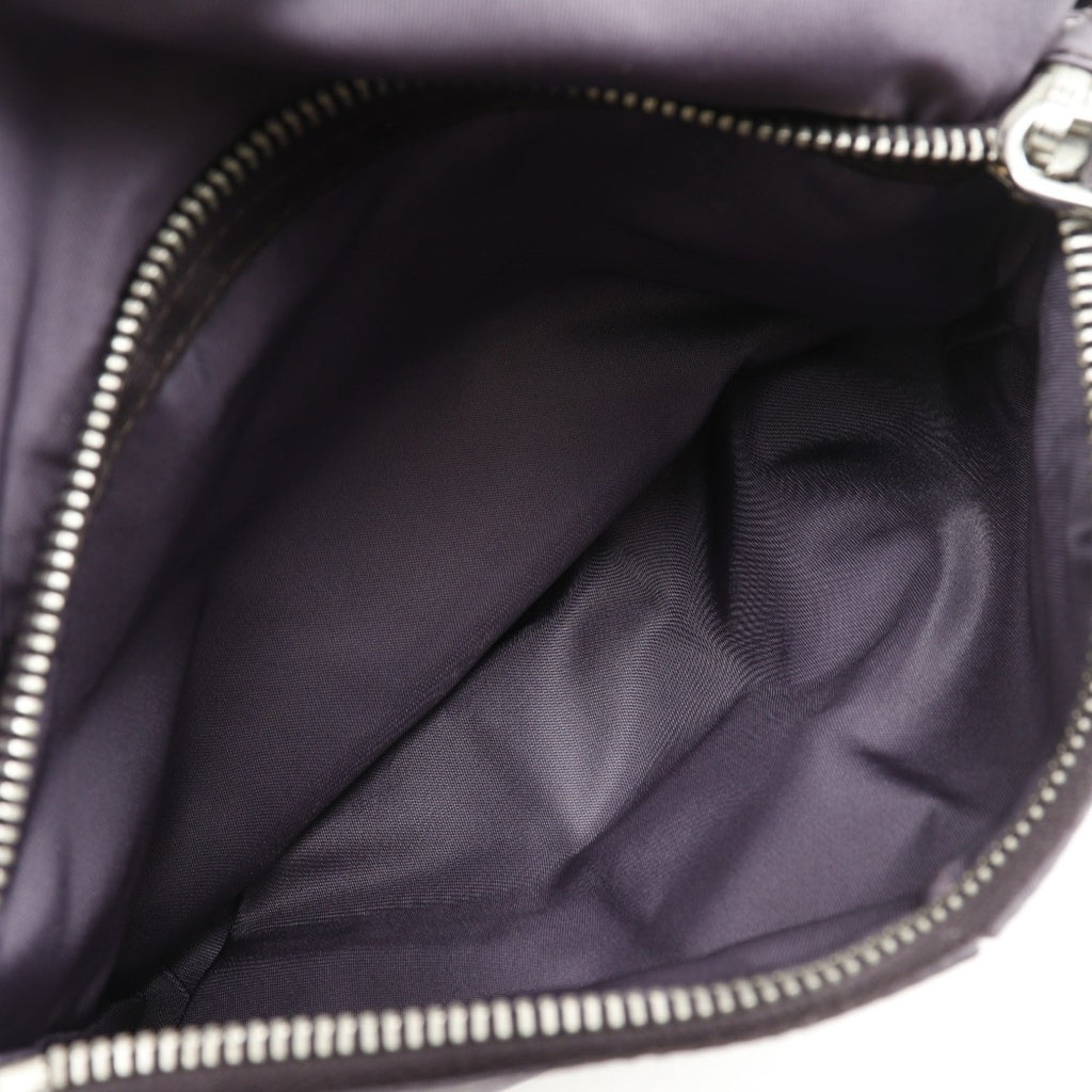 Prada Purple Nylon Leather Shoulder Bag