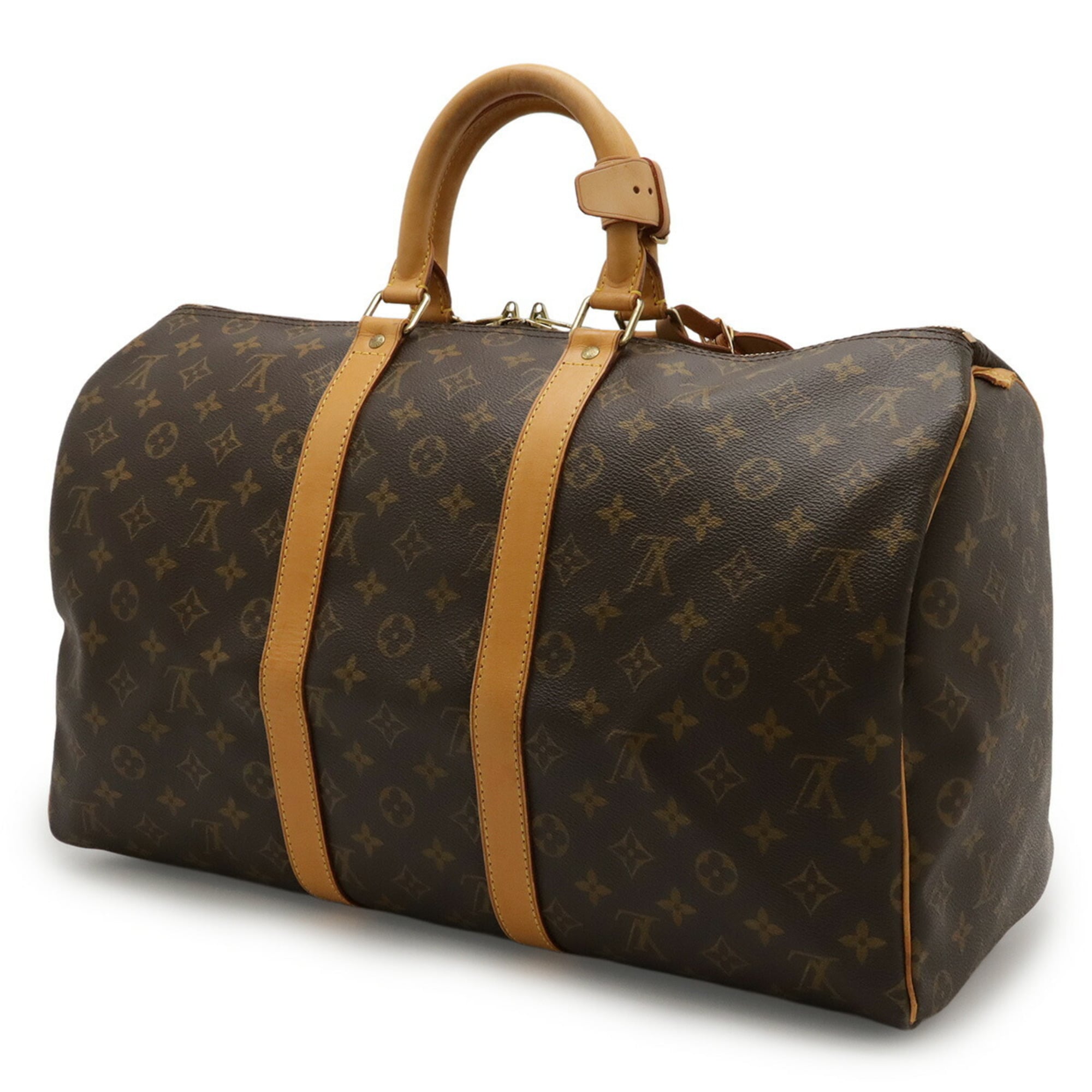 Louis Vuitton Brown Pvc Boston Bag Handbag