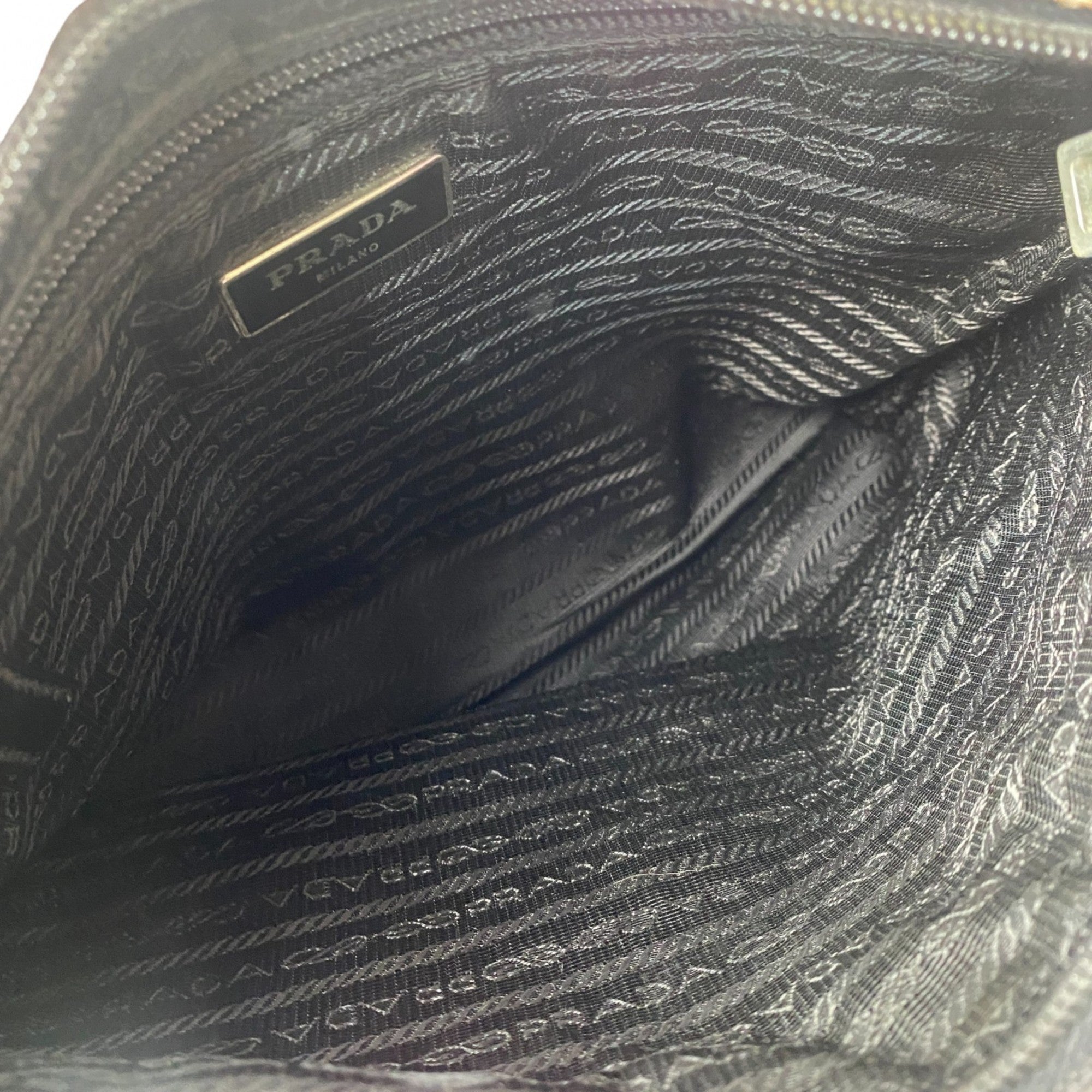 Prada Multi-Color Canvas Pochette Shoulder Bag