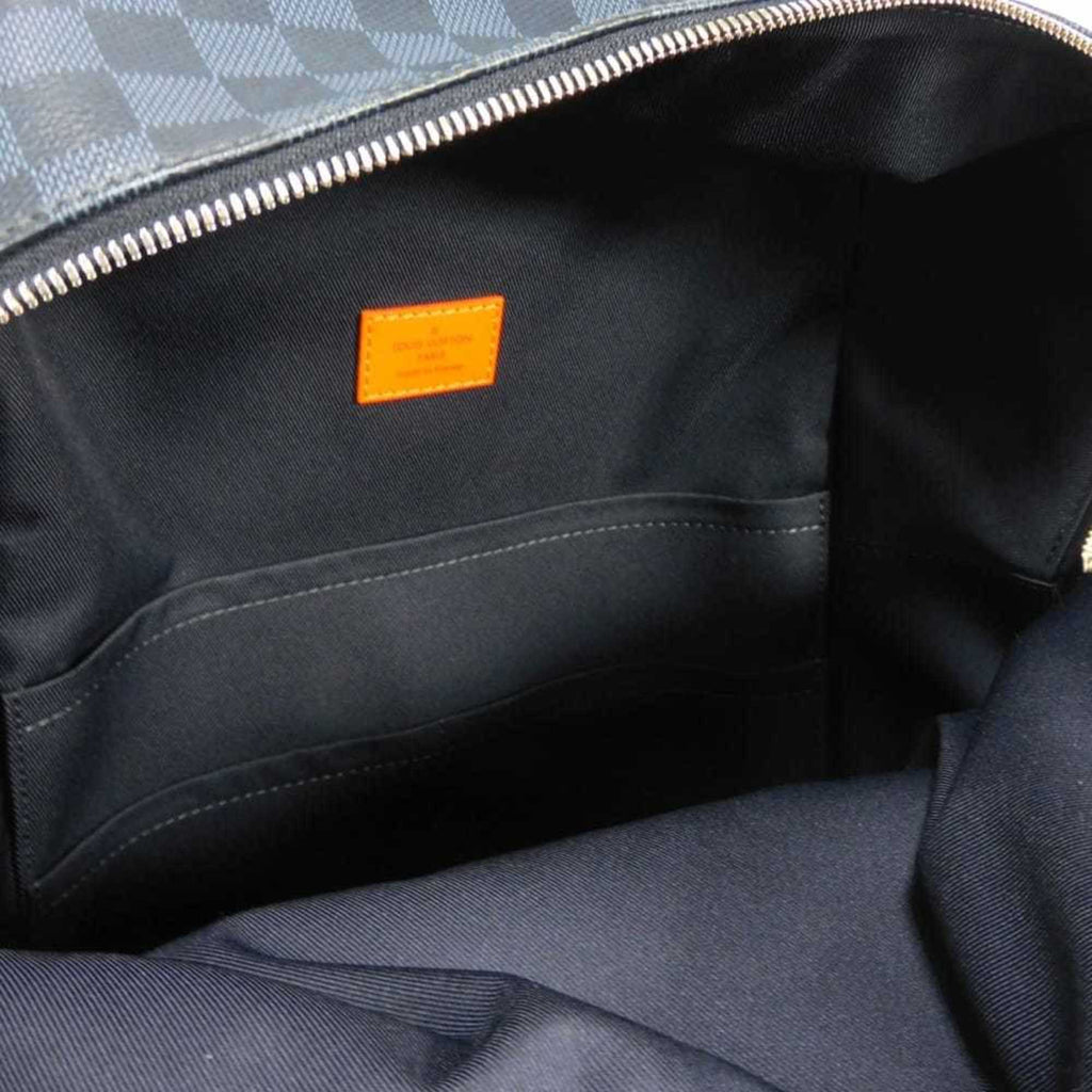 Louis Vuitton Damier Cobalt Navy Orange Damier Canvas Backpack