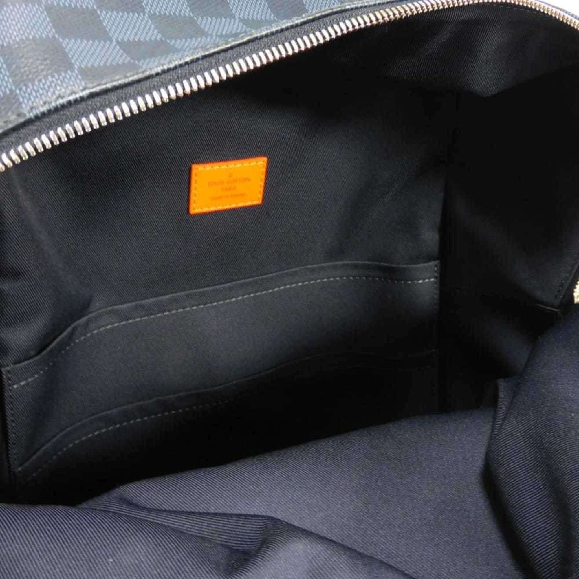 Louis Vuitton Damier Cobalt Navy Orange Damier Canvas Backpack